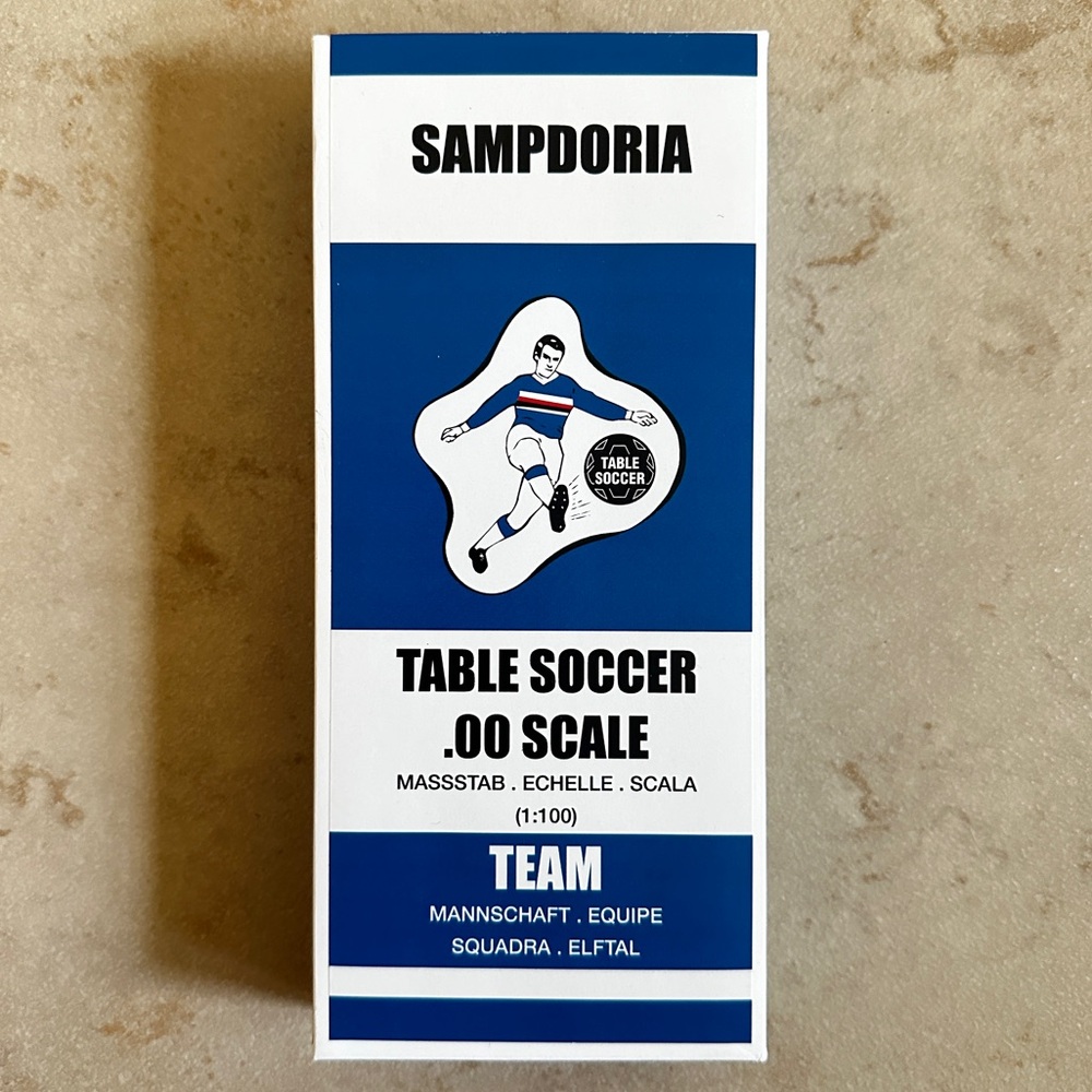 Table Soccer .00 Scale Sampdoria Team Figures.